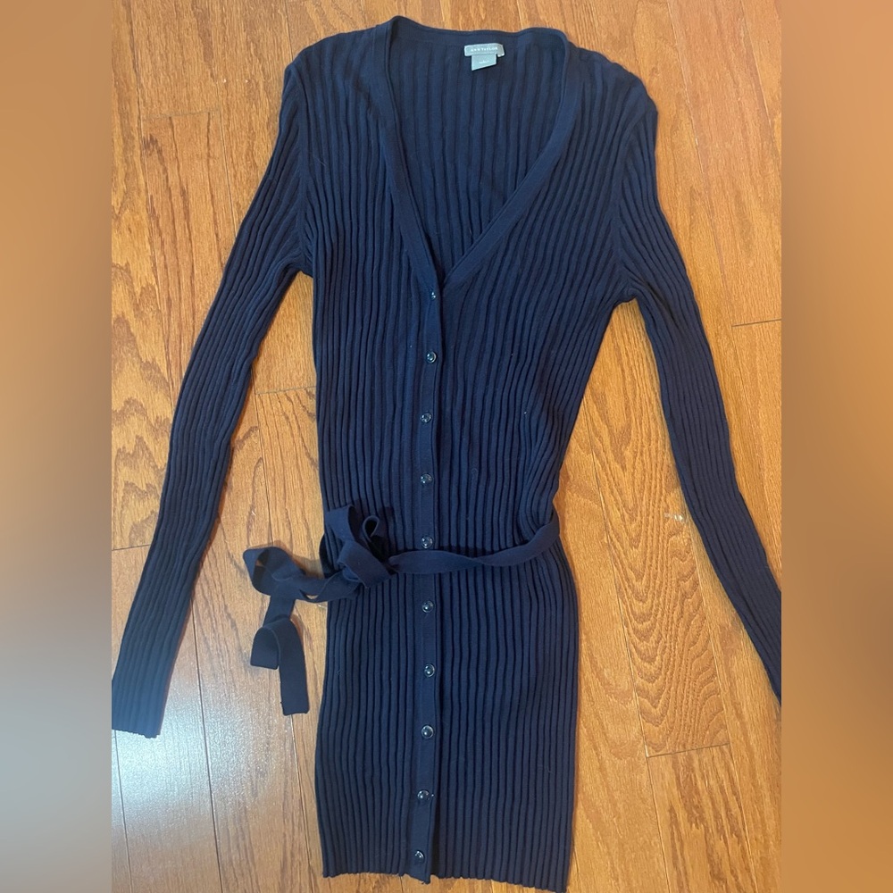 Ann Taylor BLUE  Knit Cardigan